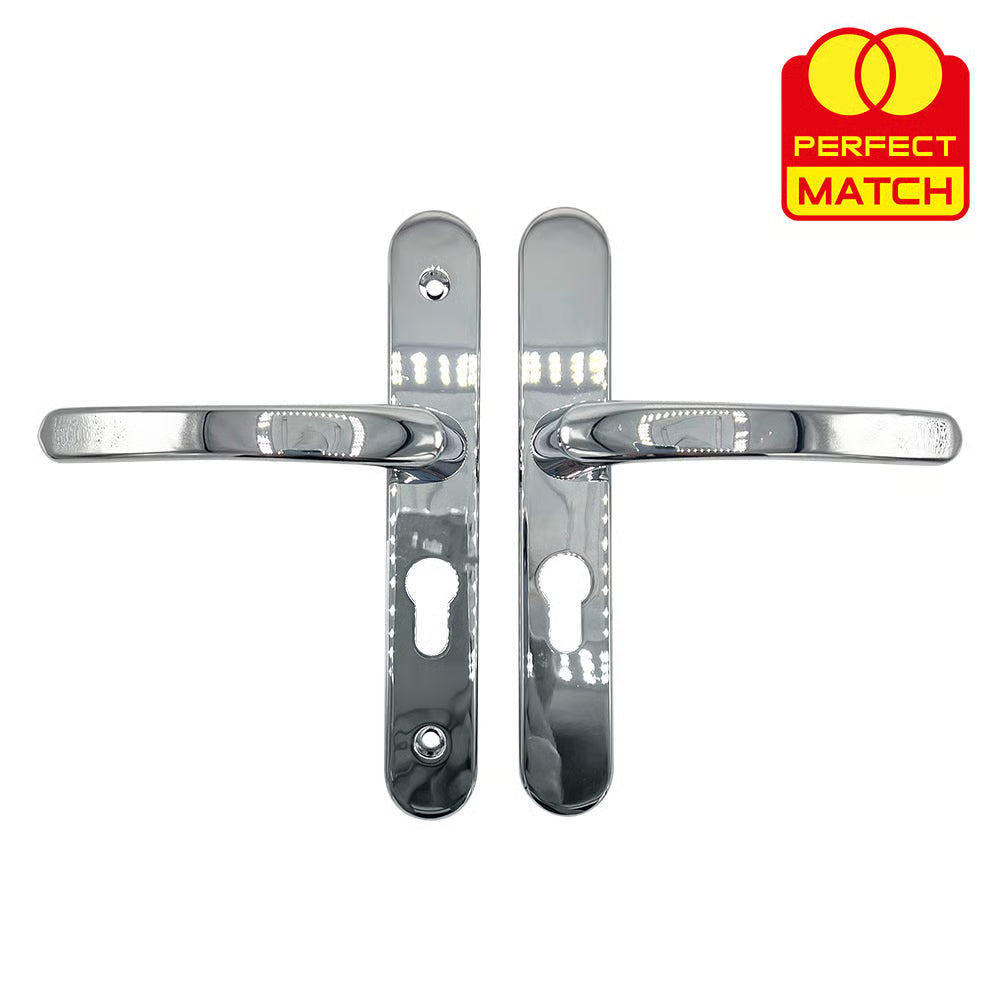 Lever Lever UPVC Multipoint Door Handles - 48mm PZ - Sprung - 160mm Screw Centres