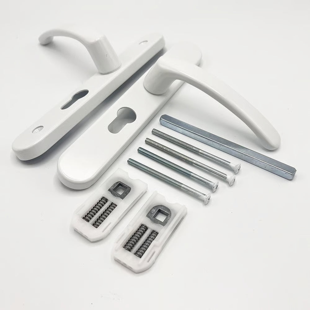 Lever Lever UPVC Multipoint Door Handles - 48mm PZ - Sprung - 160mm Screw Centres