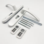 Lever Lever UPVC Multipoint Door Handles - 48mm PZ - Sprung - 160mm Screw Centres