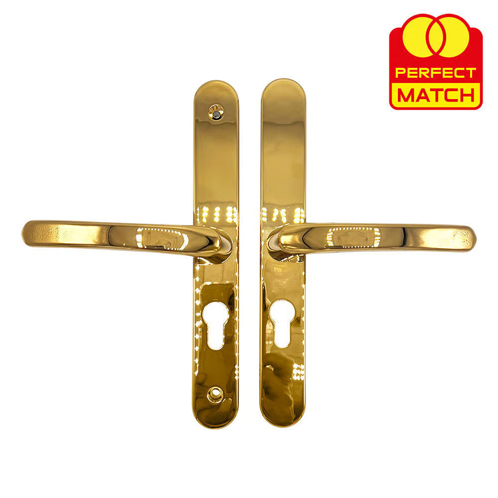 Lever Lever UPVC Multipoint Door Handles - 48mm PZ - Sprung - 200mm Screw Centres