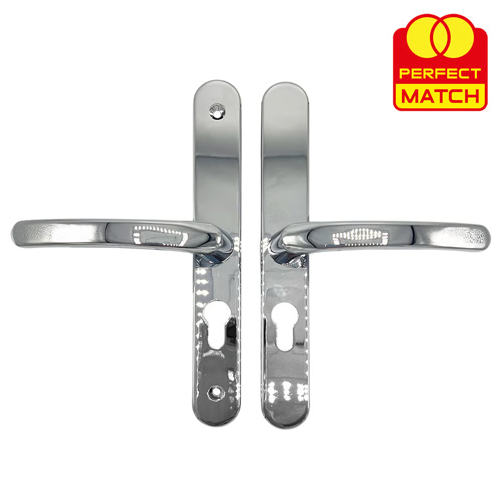 Lever Lever UPVC Multipoint Door Handles - 48mm PZ - Sprung - 200mm Screw Centres