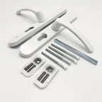 Lever Lever UPVC Multipoint Door Handles - 48mm PZ - Sprung - 200mm Screw Centres
