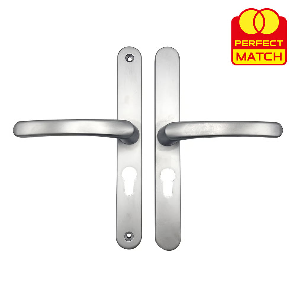 Lever Lever UPVC Multipoint Door Handles - 48mm PZ - Sprung - 215mm Screw Centres