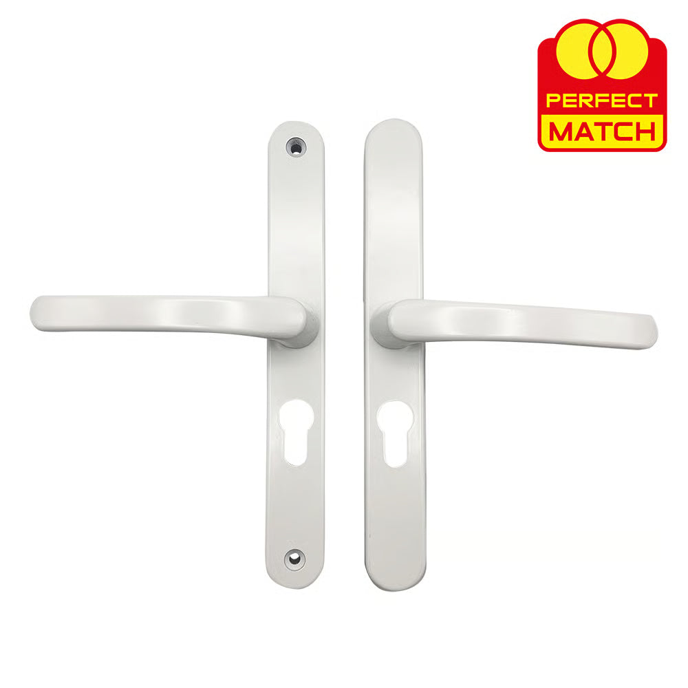 Lever Lever UPVC Multipoint Door Handles - 48mm PZ - Sprung - 215mm Screw Centres
