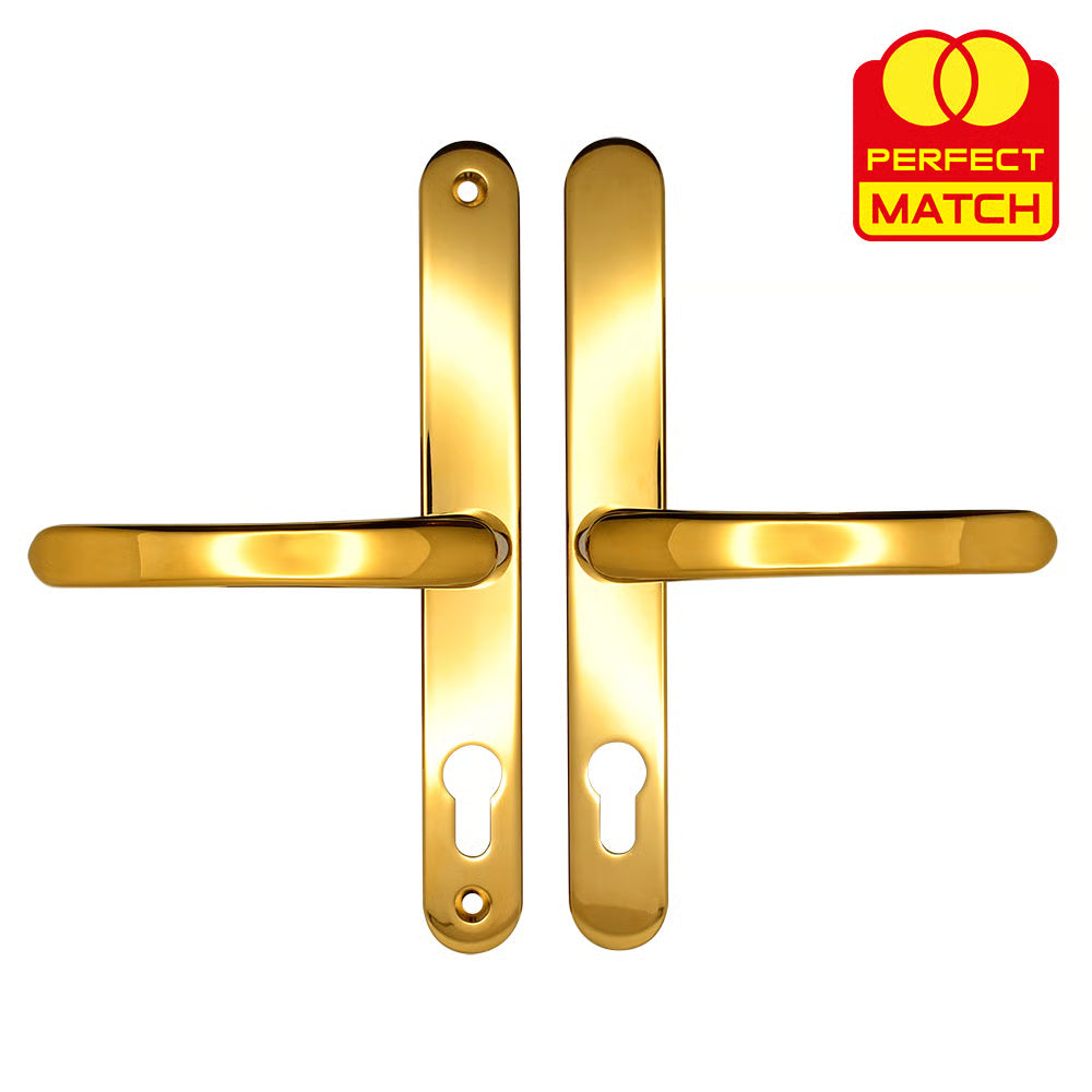 Lever Lever UPVC Multipoint Door Handles - 68mm PZ Sprung 215mm Screw Centres