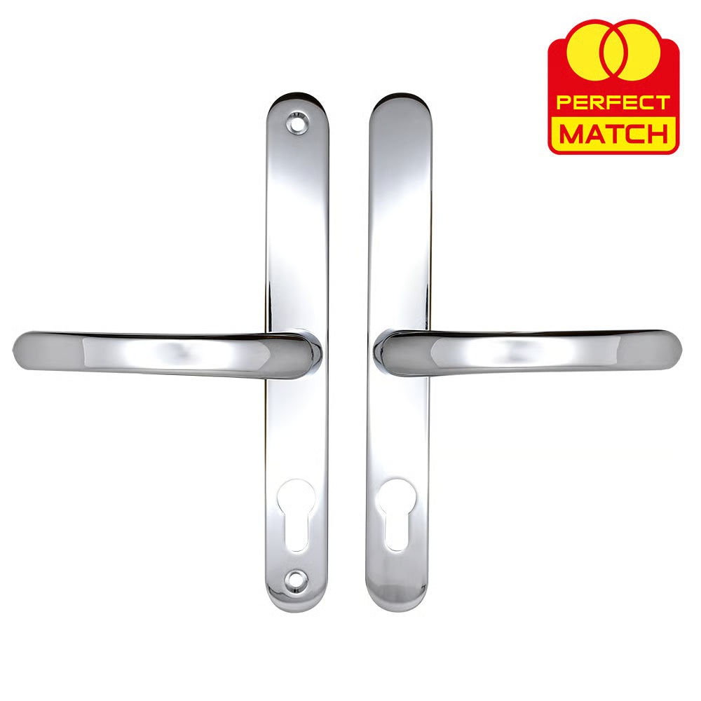 Lever Lever UPVC Multipoint Door Handles - 68mm PZ Sprung 215mm Screw Centres