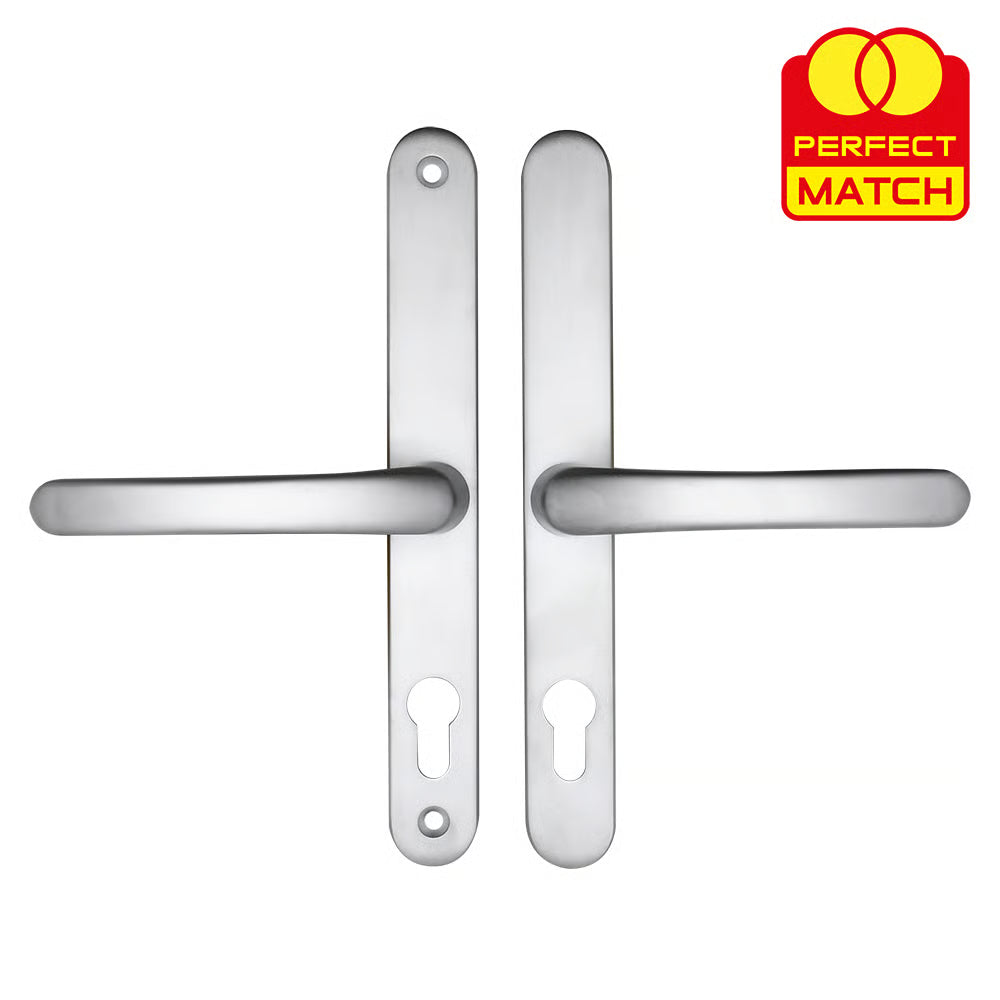 Lever Lever UPVC Multipoint Door Handles - 68mm PZ Sprung 215mm Screw Centres