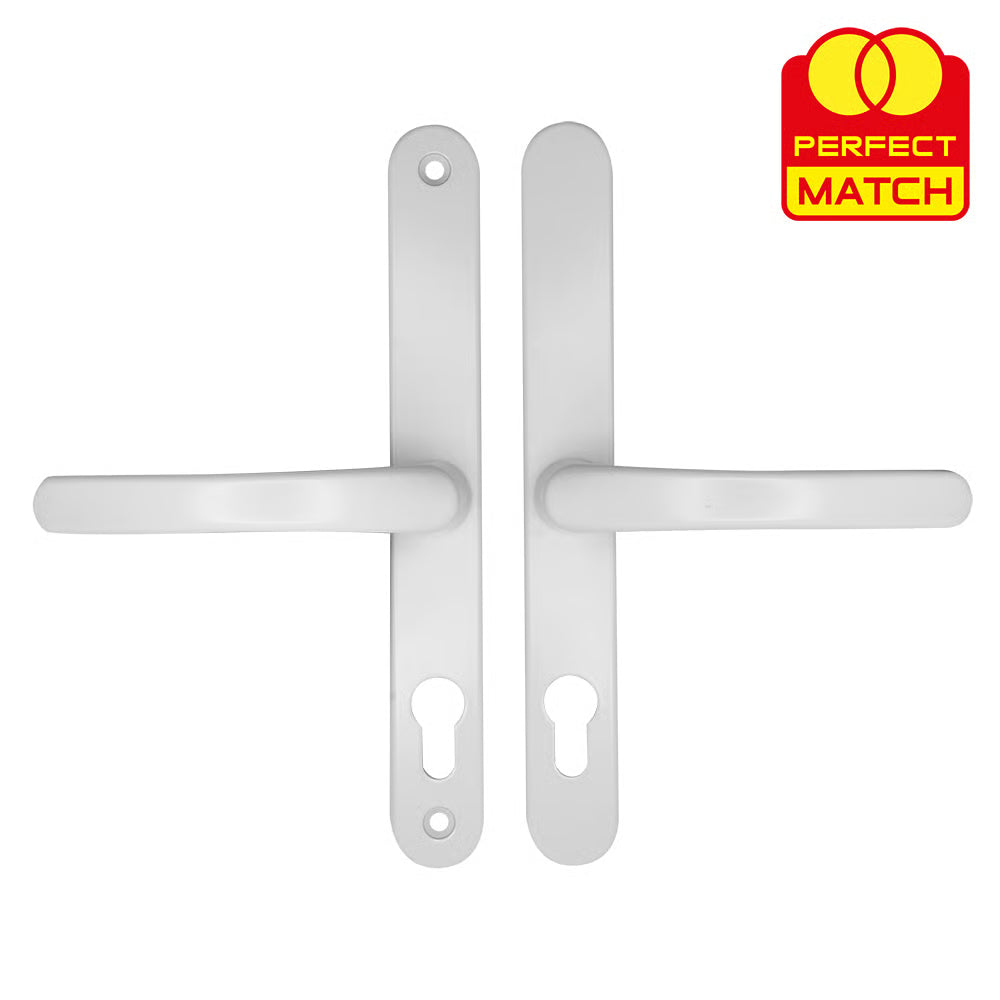 Lever Lever UPVC Multipoint Door Handles - 68mm PZ Sprung 215mm Screw Centres