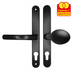 Lever Moveable Pad UPVC Multipoint Door Handles - 68mm PZ Sprung 215mm Screw Centres