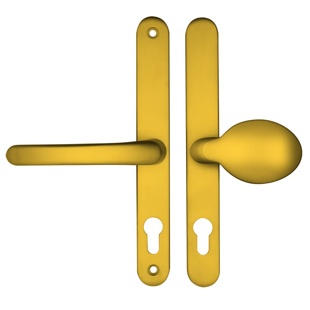 Lever Moveable Pad UPVC Multipoint Door Handles - 68mm PZ Sprung 215mm Screw Centres