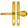 Lever Moveable Pad UPVC Multipoint Door Handles - 68mm PZ Sprung 215mm Screw Centres