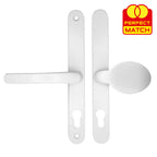 Lever Moveable Pad UPVC Multipoint Door Handles - 68mm PZ Sprung 215mm Screw Centres