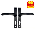 Lever Lever UPVC Multipoint Door Handles - 70mm PZ - Sprung - 180mm Screw Centres - 7mm Follower