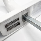 Lever Lever UPVC Multipoint Door Handles - 70mm PZ - Sprung - 180mm Screw Centres - 7mm Follower
