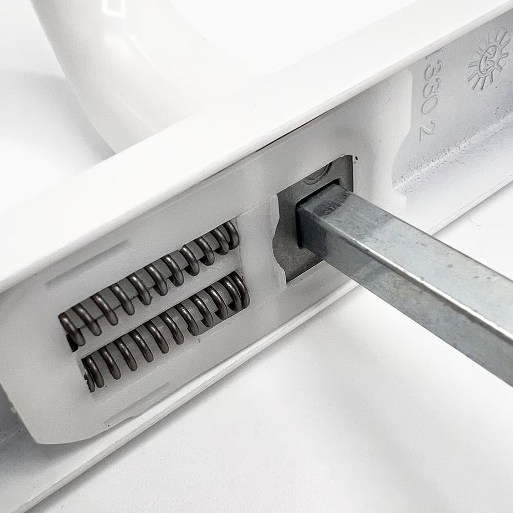 Lever Lever UPVC Multipoint Door Handles - 70mm PZ - Sprung - 180mm Screw Centres - 7mm Follower