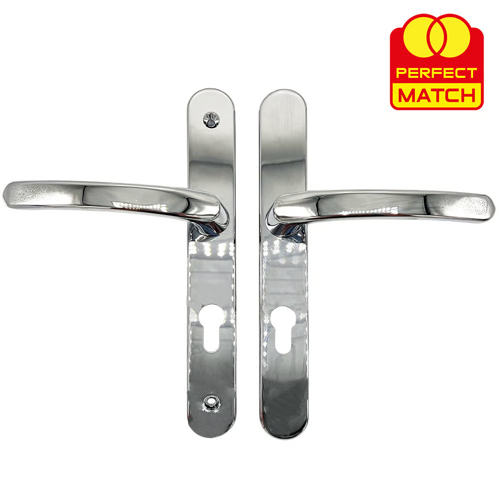Lever Lever UPVC Multipoint Door Handles - 70mm PZ - Sprung - 200mm Screw Centres - 7mm Follower