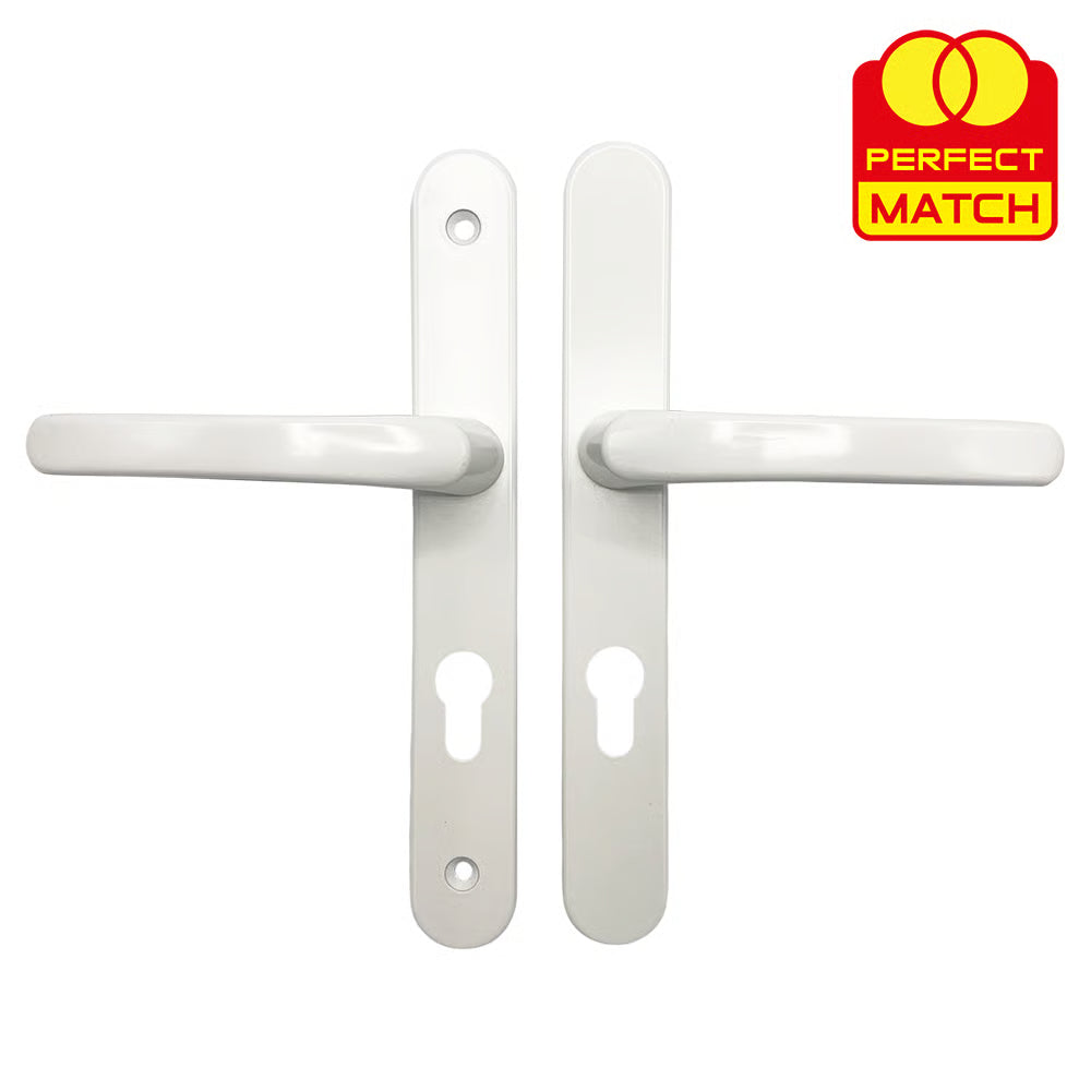 Lever Lever UPVC Multipoint Door Handles - 70mm PZ - Sprung - 200mm Screw Centres - 7mm Follower