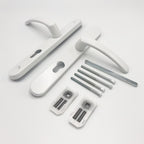 Lever Lever UPVC Multipoint Door Handles - 70mm PZ - Sprung - 200mm Screw Centres - 7mm Follower