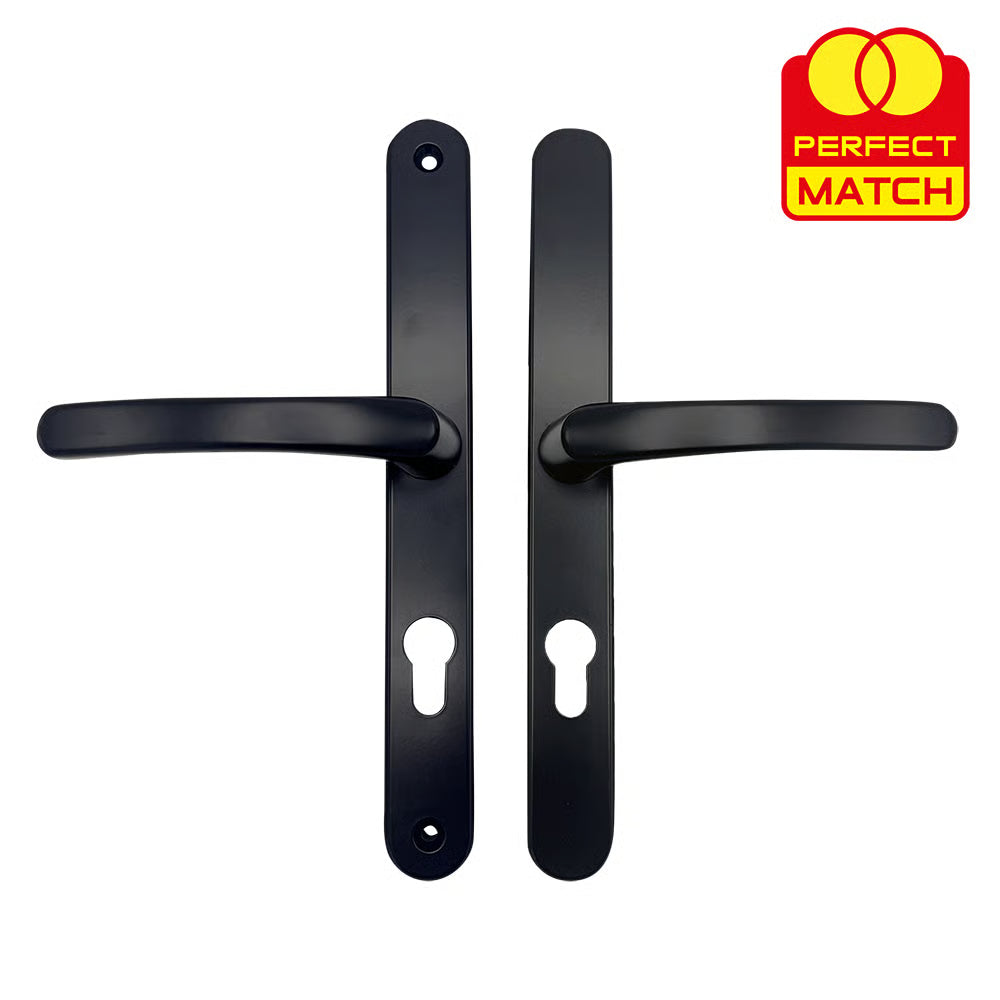 Lever Lever UPVC Multipoint Door Handles - 70mm PZ - Sprung - 240mm Screw Centres