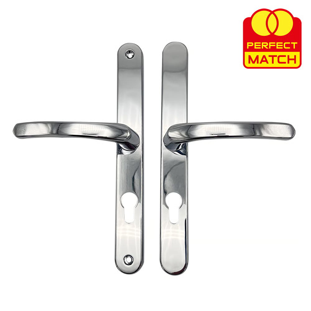 Lever Lever UPVC Multipoint Door Handles - 70mm PZ - Sprung - 240mm Screw Centres