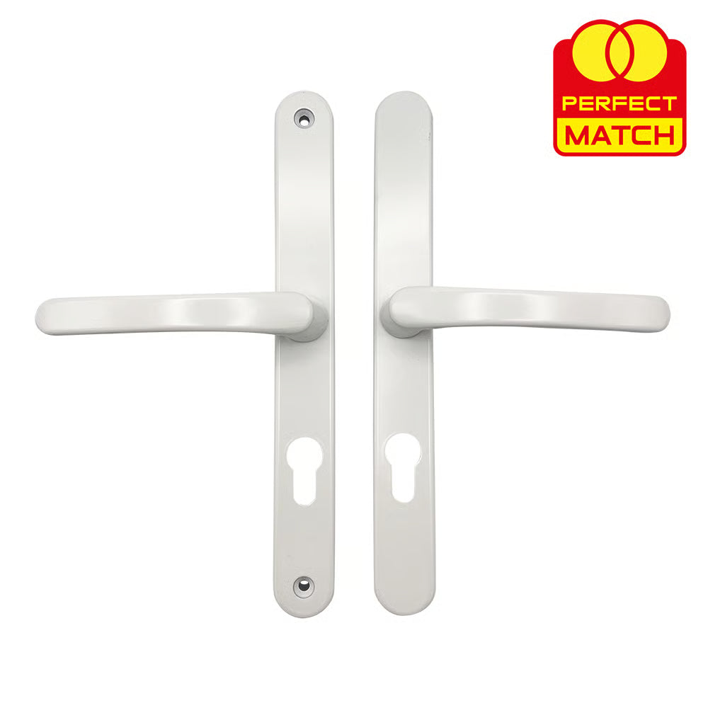 Lever Lever UPVC Multipoint Door Handles - 70mm PZ - Sprung - 240mm Screw Centres
