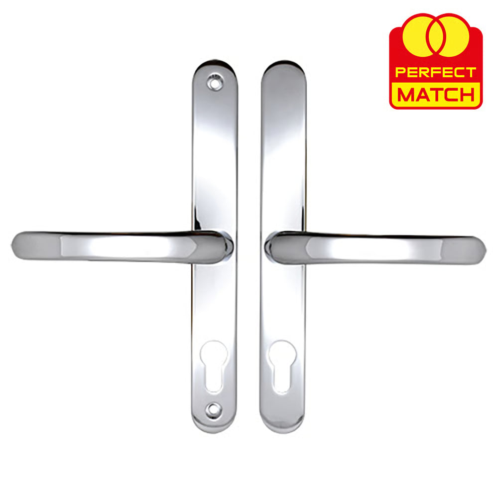 Lever Lever UPVC Multipoint Door Handles - 70mm PZ Sprung 215mm Screw Centres