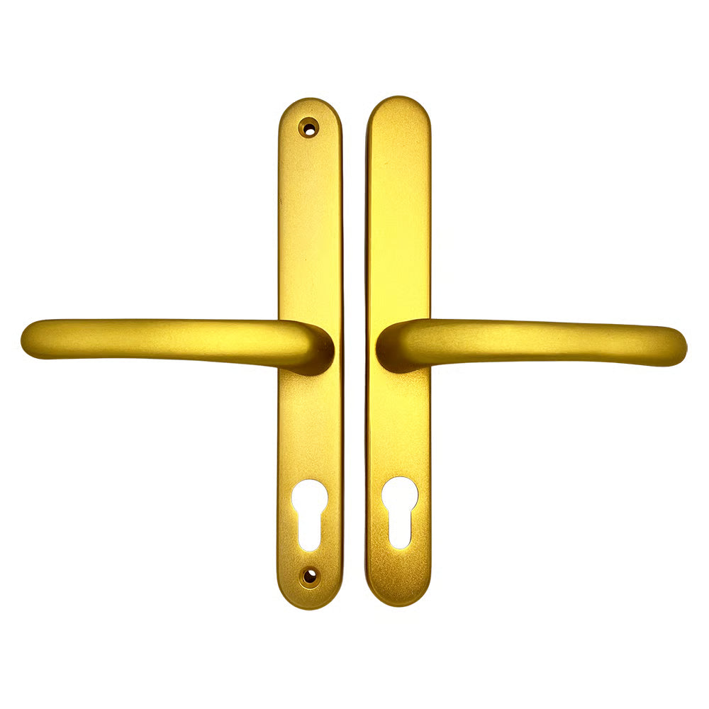 Lever Lever UPVC Multipoint Door Handles - 70mm PZ Sprung 215mm Screw Centres