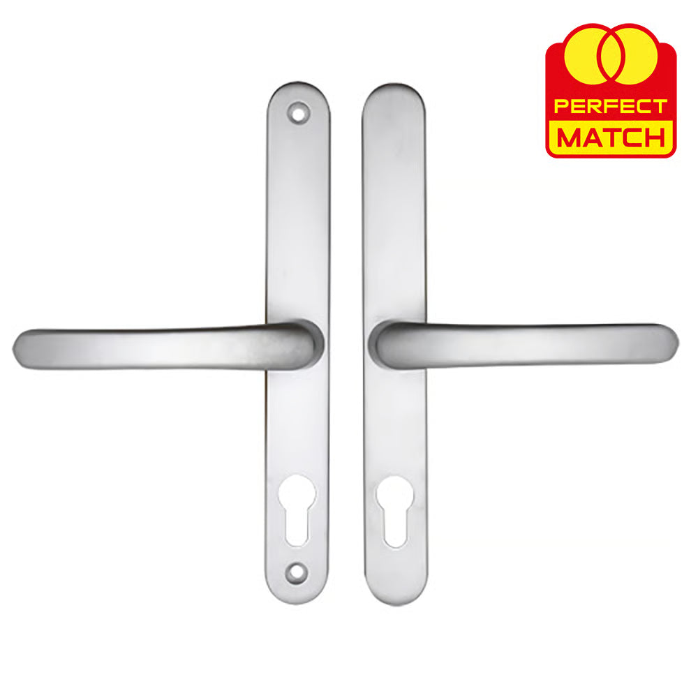 Lever Lever UPVC Multipoint Door Handles - 70mm PZ Sprung 215mm Screw Centres