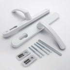 Lever Lever UPVC Multipoint Door Handles - 70mm PZ Sprung 215mm Screw Centres