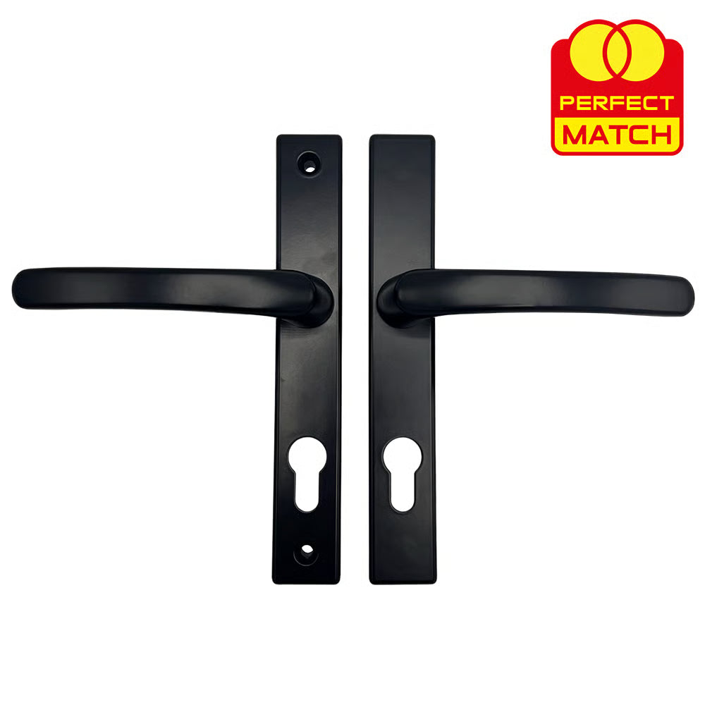 Lever Lever UPVC Multipoint Door Handles - 72mm PZ - Sprung - 180mm Screw Centres