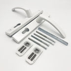 Lever Lever UPVC Multipoint Door Handles - 72mm PZ - Sprung - 180mm Screw Centres