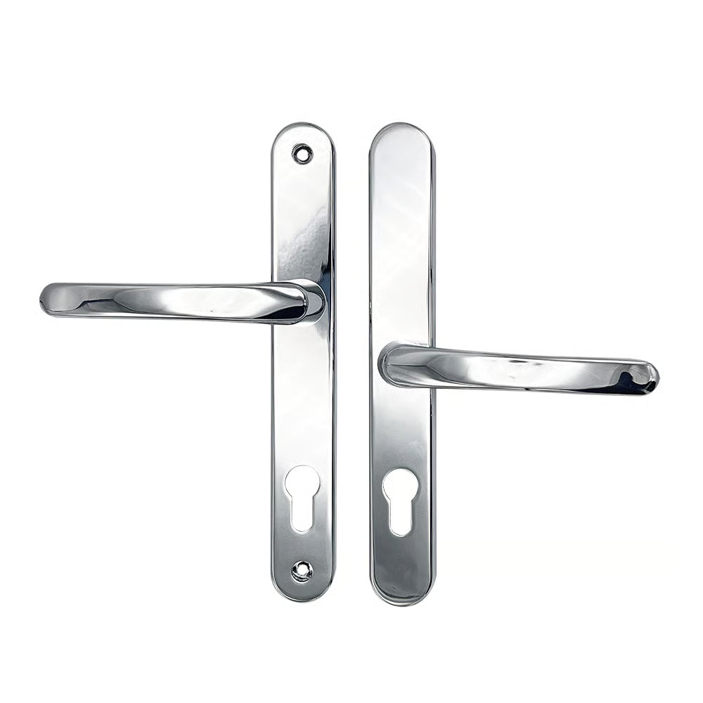 Lever Offset Lever UPVC Multipoint Door Handles - 92/62mm PZ Sprung 212mm Screw Centres