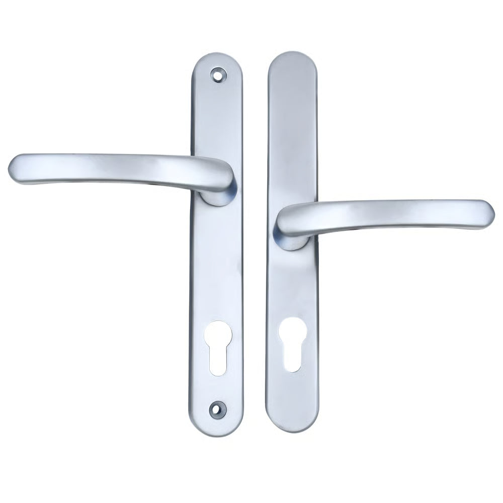 Lever Offset Lever UPVC Multipoint Door Handles - 92/62mm PZ Sprung 212mm Screw Centres