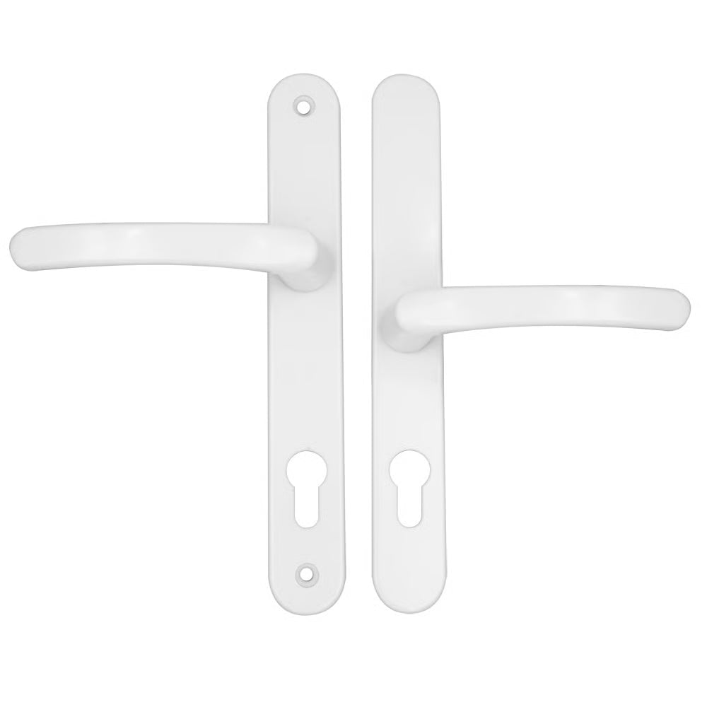 Lever Offset Lever UPVC Multipoint Door Handles - 92/62mm PZ Sprung 212mm Screw Centres