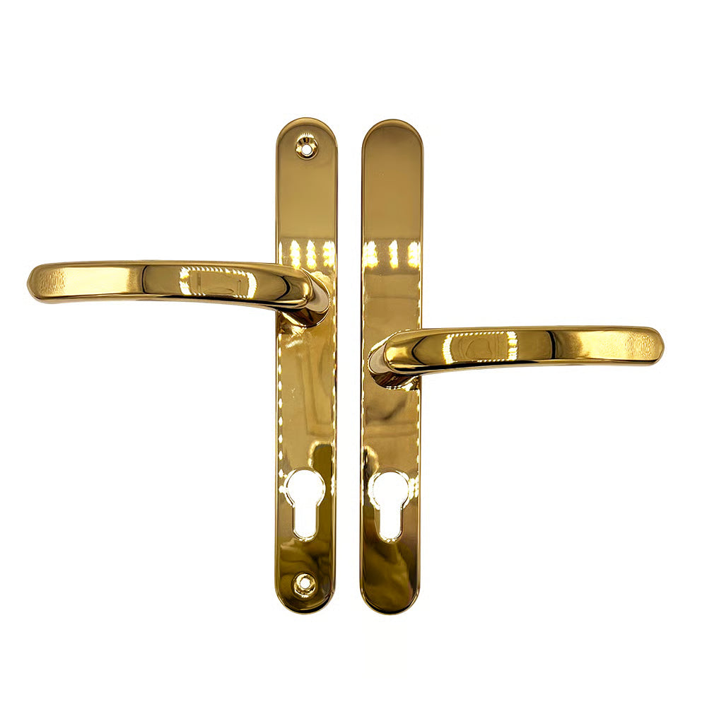 Lever Offset Lever UPVC Multipoint Door Handles - 92/62mm PZ - 215mm Screw Centres
