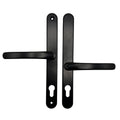 Lever Offset Lever UPVC Multipoint Door Handles - 92/62mm PZ - Sprung - 240mm Screw Centres