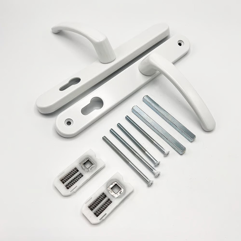Offset Lever Lever Multipoint Door Handles 92/62mm PZ - Sprung - 200mm Screw Centres