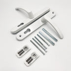 Offset Lever Lever Multipoint Door Handles 92/62mm PZ - Sprung - 200mm Screw Centres