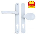 Lever Moveable Pad UPVC Multipoint Door Handles - 92mm/62mm PZ Sprung 212mm Screw Centres