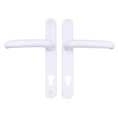 DDA/EA Compliant Lever Lever UPVC Multipoint Door Handles - 92mm PZ Sprung 210mm Screw Centres