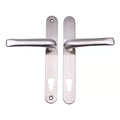 Grade 304 Stainless Steel Lever Lever UPVC Multipoint Door Handles - 92mm PZ Sprung 210mm Screw Centres
