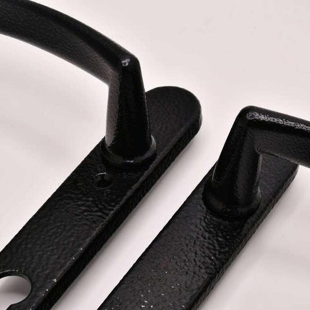 Traditional Style Lever Lever UPVC Multipoint Door Handles - 92mm PZ Sprung 122mm Screw Centres