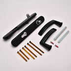 Traditional Style Lever Lever UPVC Multipoint Door Handles - 92mm PZ Sprung 122mm Screw Centres
