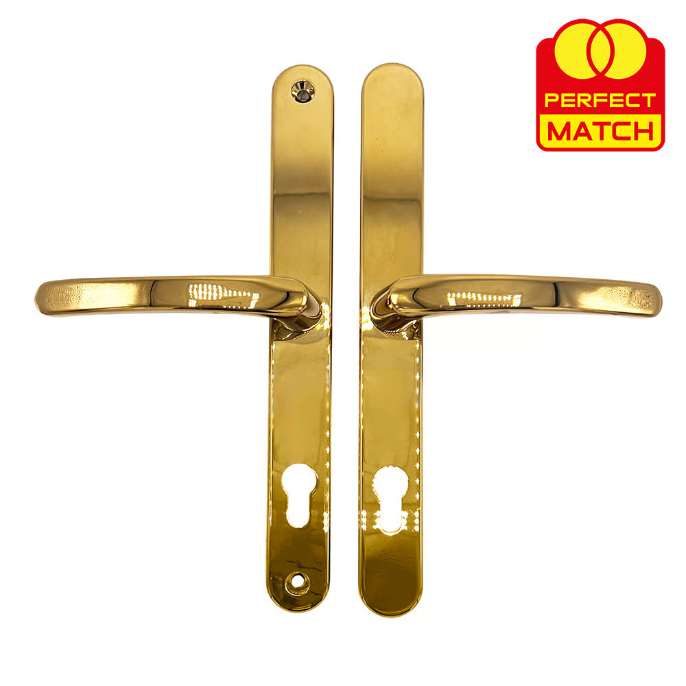 Lever Lever Universal UPVC Multipoint Door Handles - 92mm PZ - Sprung - 264mm Screw Centres