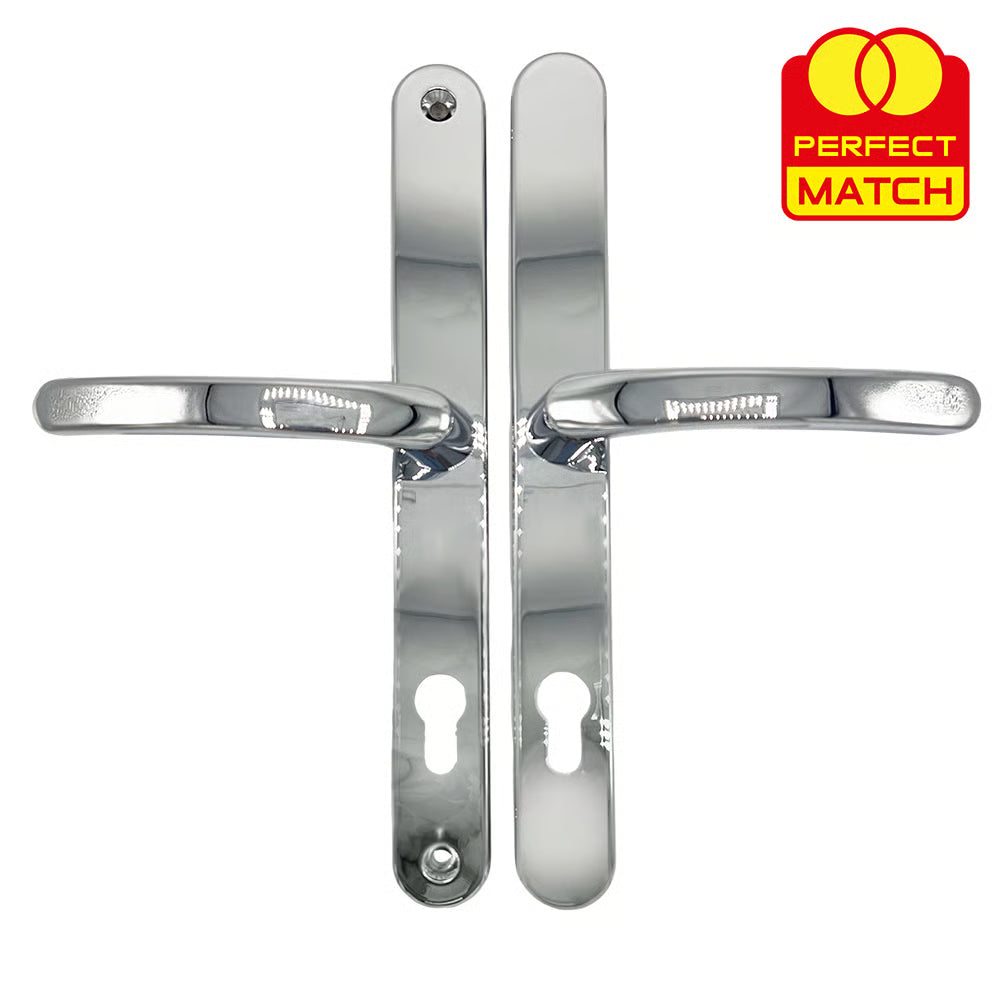 Lever Lever Universal UPVC Multipoint Door Handles - 92mm PZ - Sprung - 264mm Screw Centres
