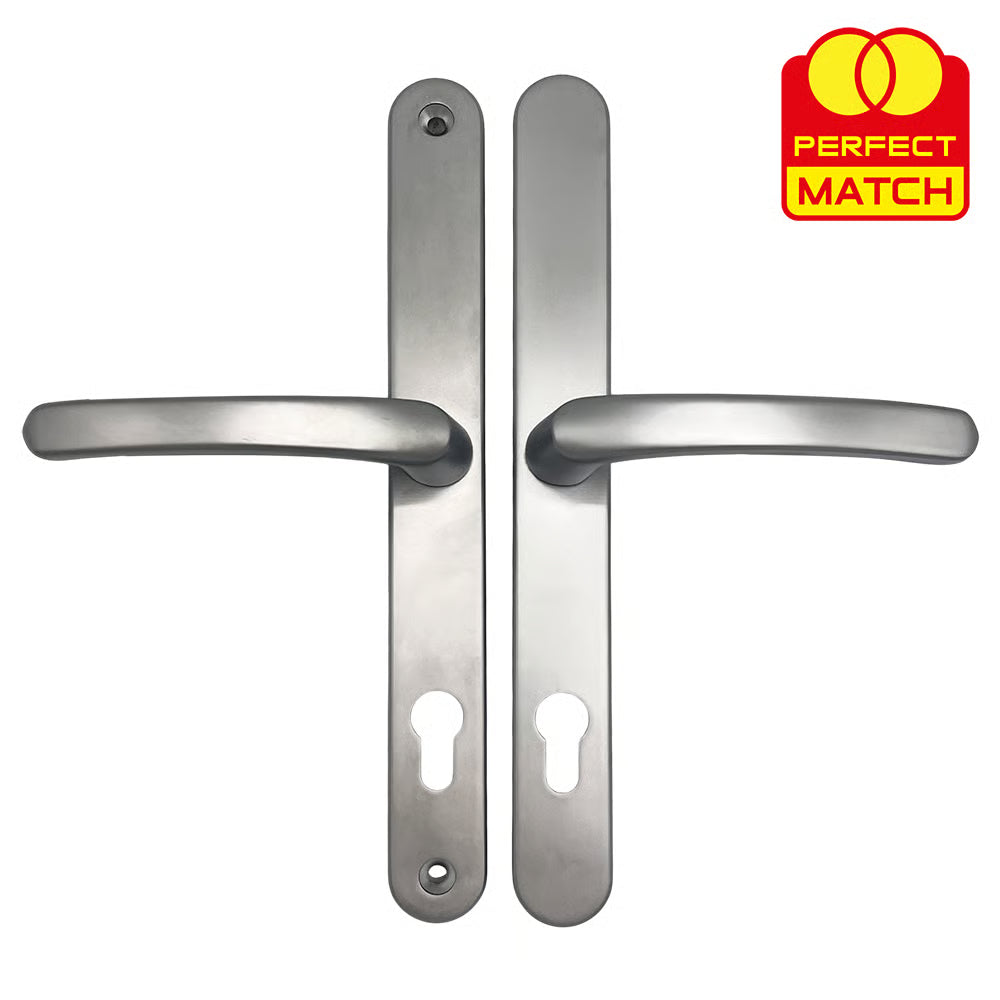 Lever Lever Universal UPVC Multipoint Door Handles - 92mm PZ - Sprung - 264mm Screw Centres