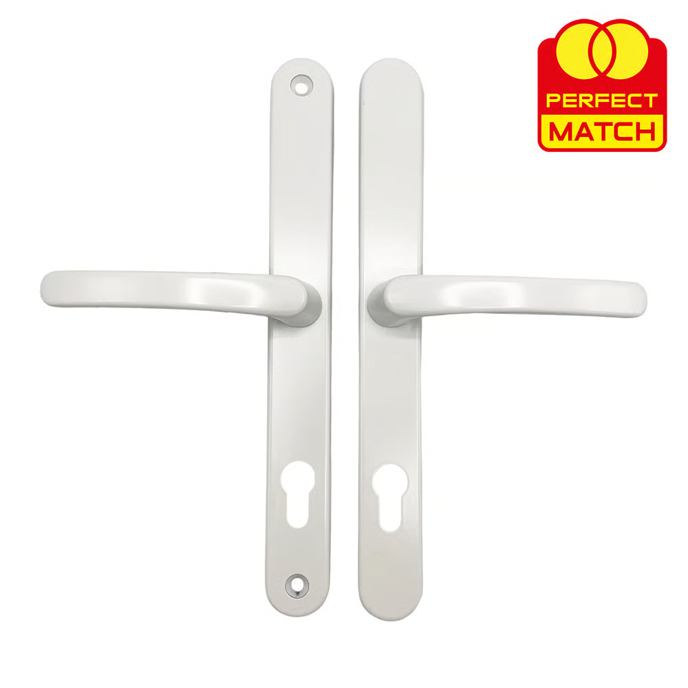 Lever Lever Universal UPVC Multipoint Door Handles - 92mm PZ - Sprung - 264mm Screw Centres
