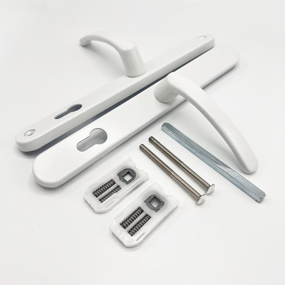 Lever Lever Universal UPVC Multipoint Door Handles - 92mm PZ - Sprung - 264mm Screw Centres