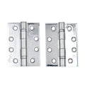 BS EN Grade 13 Ball Bearing Hinge, Grade 316 Stainless Steel, 102mm x 76mm