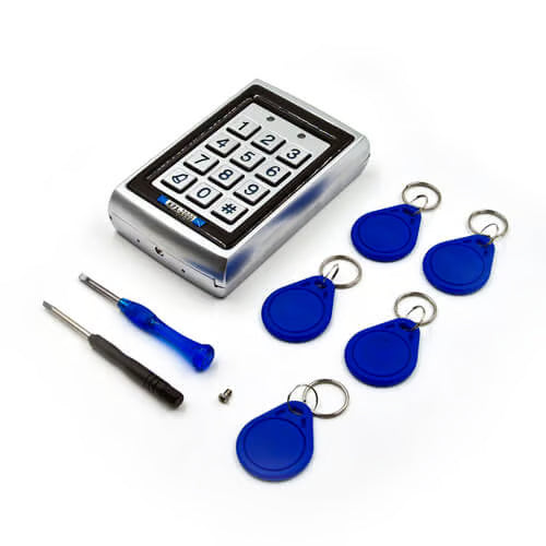 Access Keypad with built in proximity reader + capacity for optional secondary reader